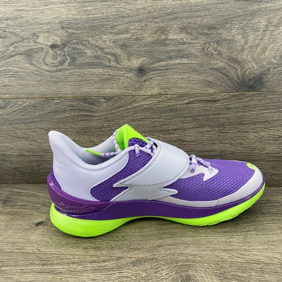 Under Armour Curry Flow 1 LTB Basketball Shoes Purple Lime‎ Green Mens Size 9 main image 3